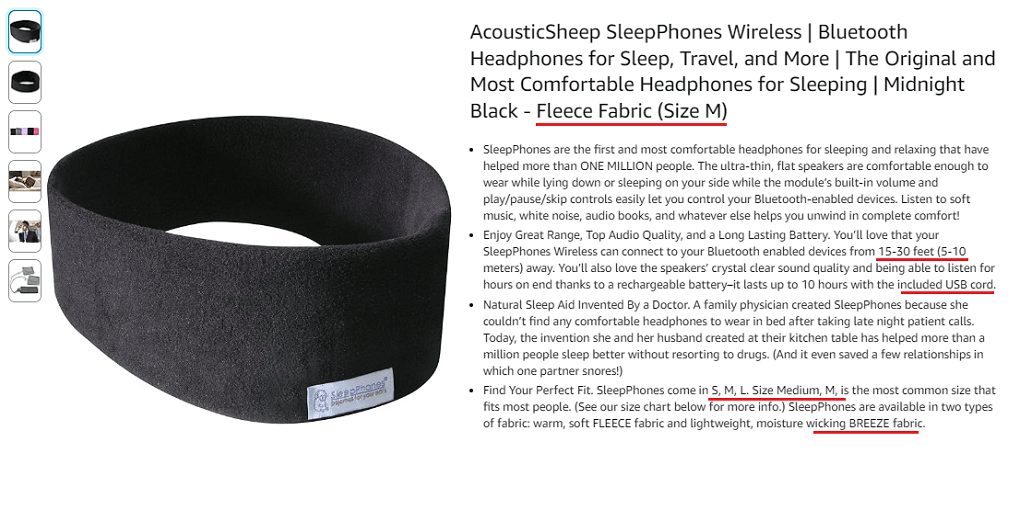 10. AcousticSheep SleepPhones Wireless