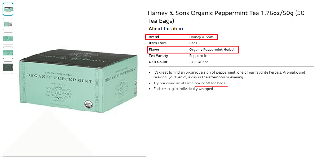 11. Harney & Sons Organic Peppermint Tea