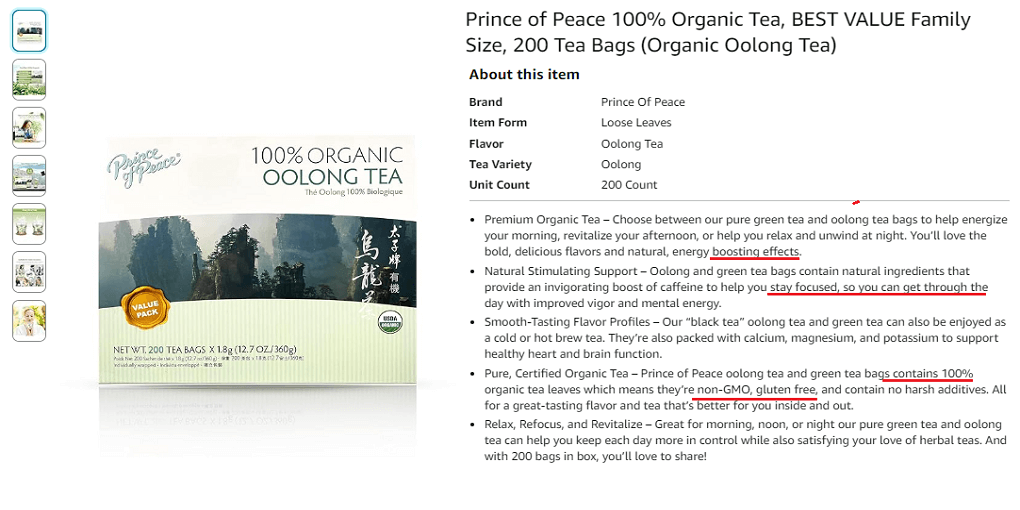 11. Prince of Peace 100% Organic Tea