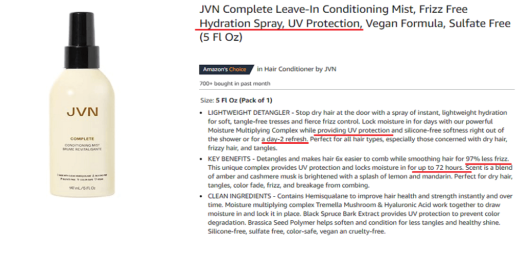 12. JVN Complete Leave-In Conditioning Mist