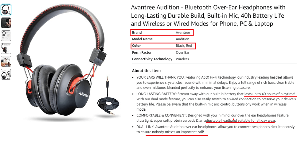 14. Avantree Audition Bluetooth Over-Ear Headphones