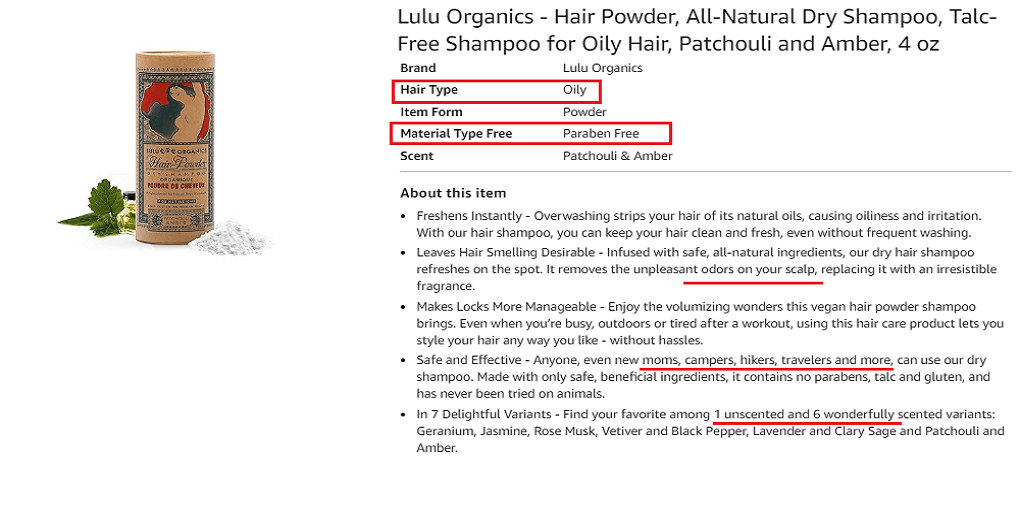 14. Lulu Organics - Hair Powder