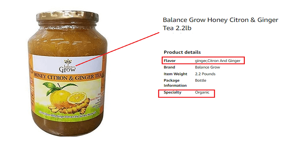 16. Balance Grow Honey Citron & Ginger Tea 2.2lb