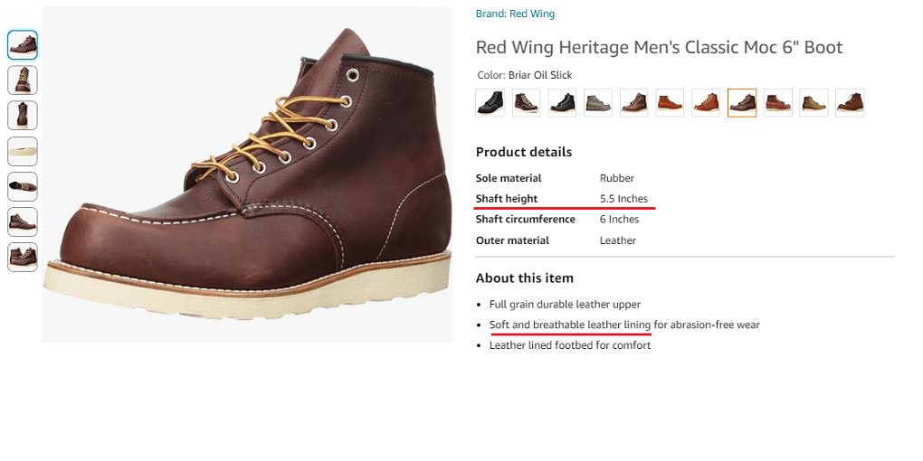 17. Red Wing Heritage Men's Classic Moc