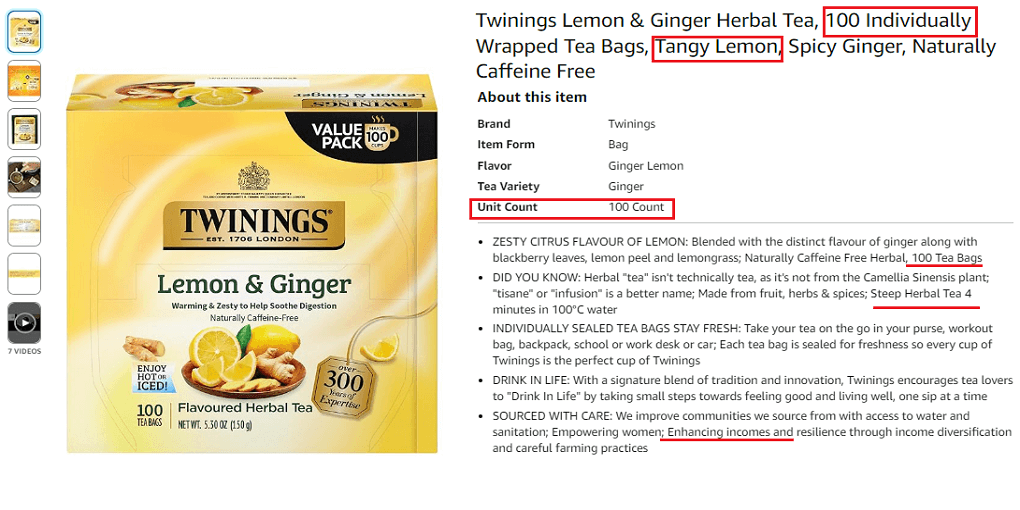 18. Twinings Lemon & Ginger Herbal Tea