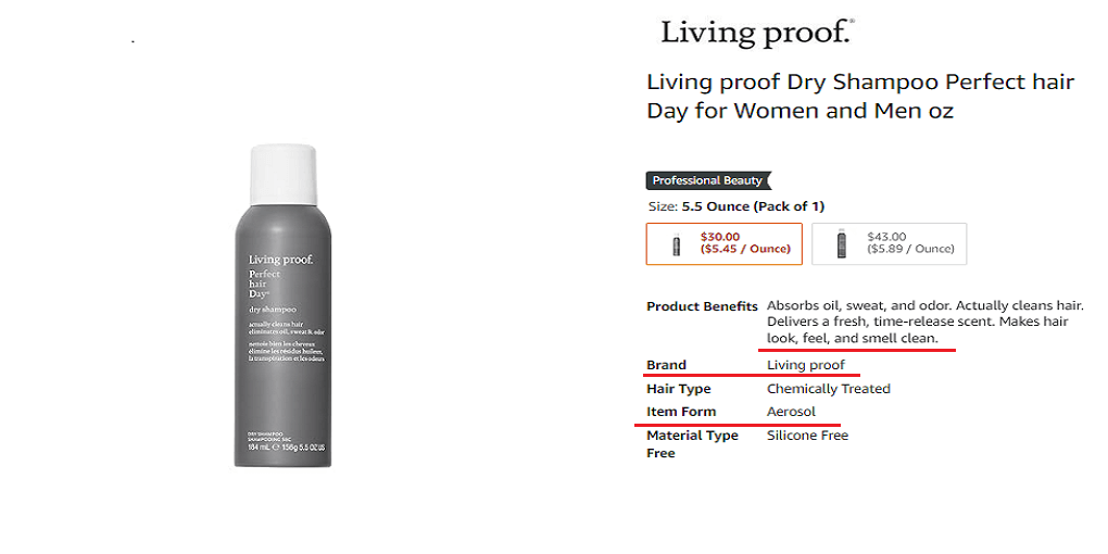 2. Living proof Dry Shampoo
