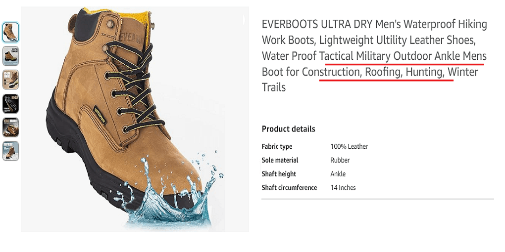 20. EVERBOOTS ULTRA DRY