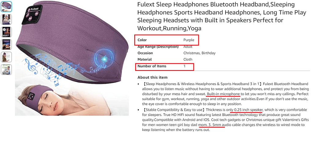 4. Fulext Sleep Headphones Bluetooth Headband