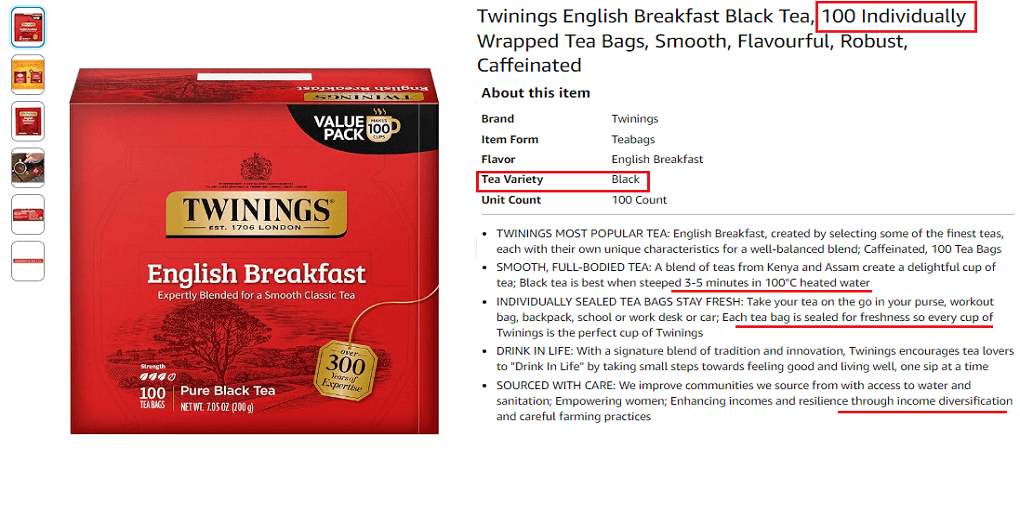 5. Twinings English Breakfast Black Tea