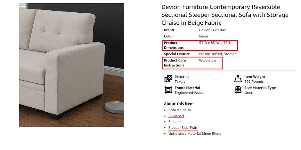 6. Devion Furniture Contemporary